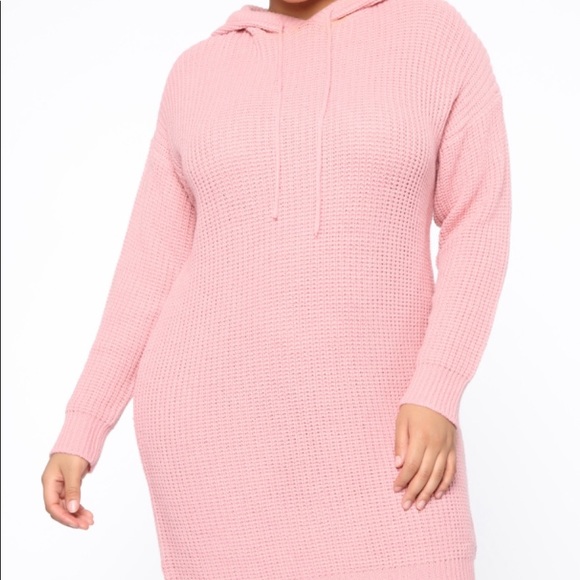 All In Sweater Dress Pink - Picture 2 of 4